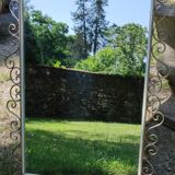 Miroir fer forgé années 1960