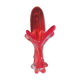 Trilobe vase in transparent Murano glass and vintage magenta