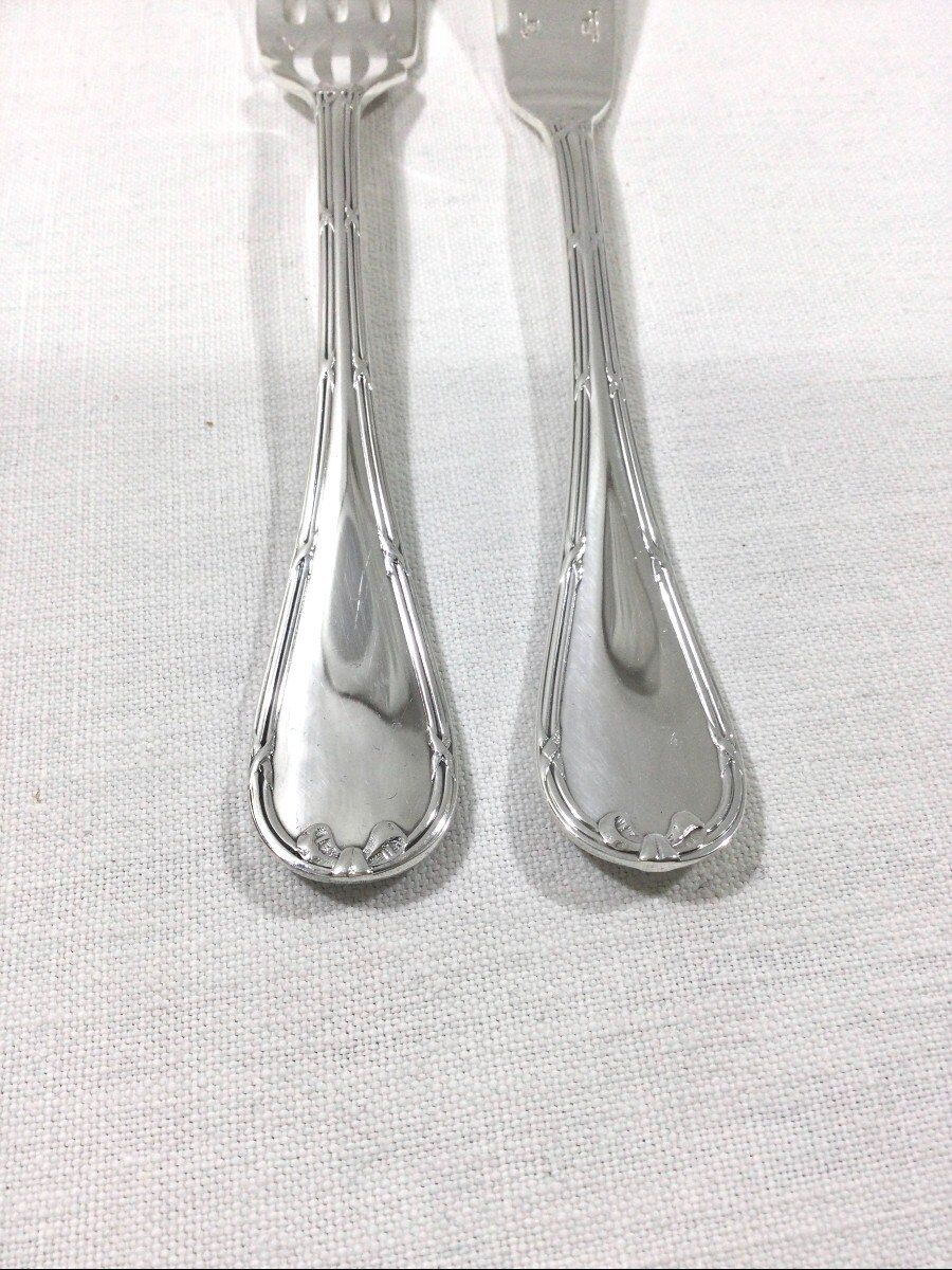 Christofle - cross ribbon fish cutlery