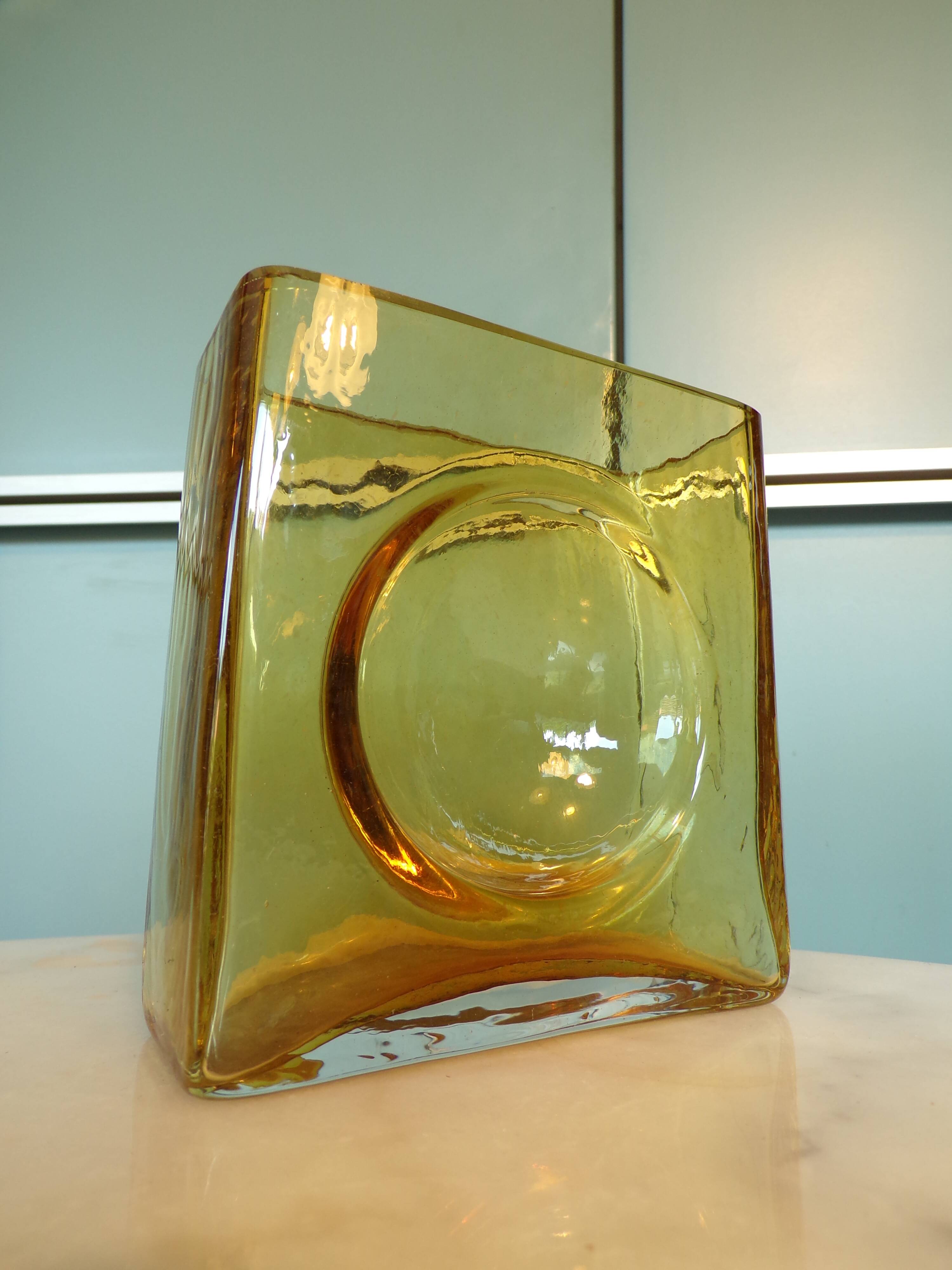 Christian Tortu Amber Yellow Vase