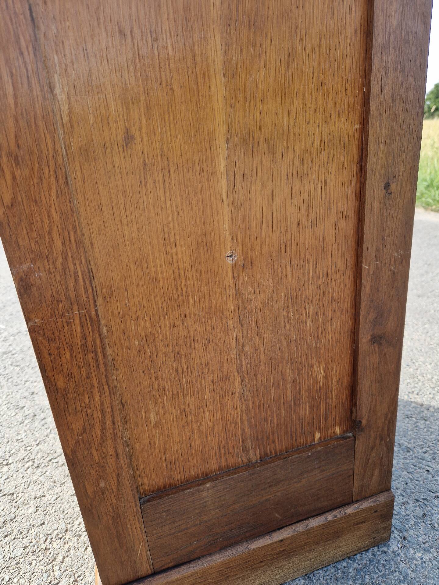 Art Deco filing cabinet with curtain 120 cm