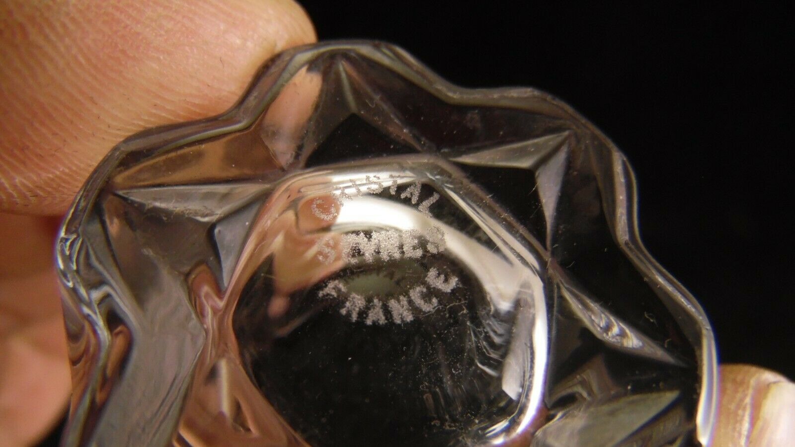 Service of 9 glasses of Sèvres crystal liqueur
