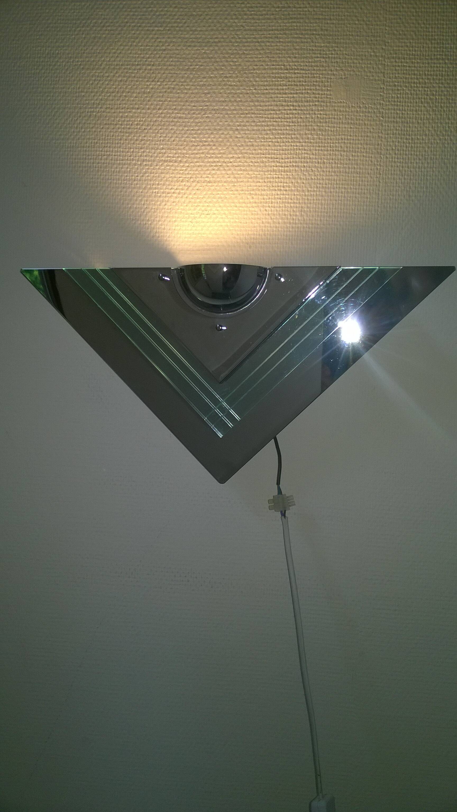 Pair of vintage wall lights -Franz Hustadt c.1980