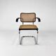 Tubular Frame and Cane Cantilever Dining Chair, Italy, 1970s