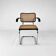 Tubular Frame and Cane Cantilever Dining Chair, Italy, 1970s