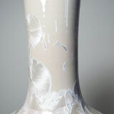 Vintage Jingdezhen Zhi porcelain globular vase with crystalline glazes.