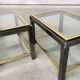 Hollywood Regency Two-Tier Sofa End Tables, 1970s, Set of 2