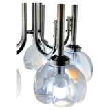 Vintage Murano chandelier, Mazzega, Italy, 1960s