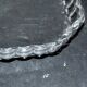 Old square tray in molded glass - liquor or fruit service 21.5cm