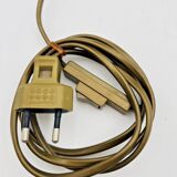 Chinese bronze and porcelain lamp decorated with insects and flowers