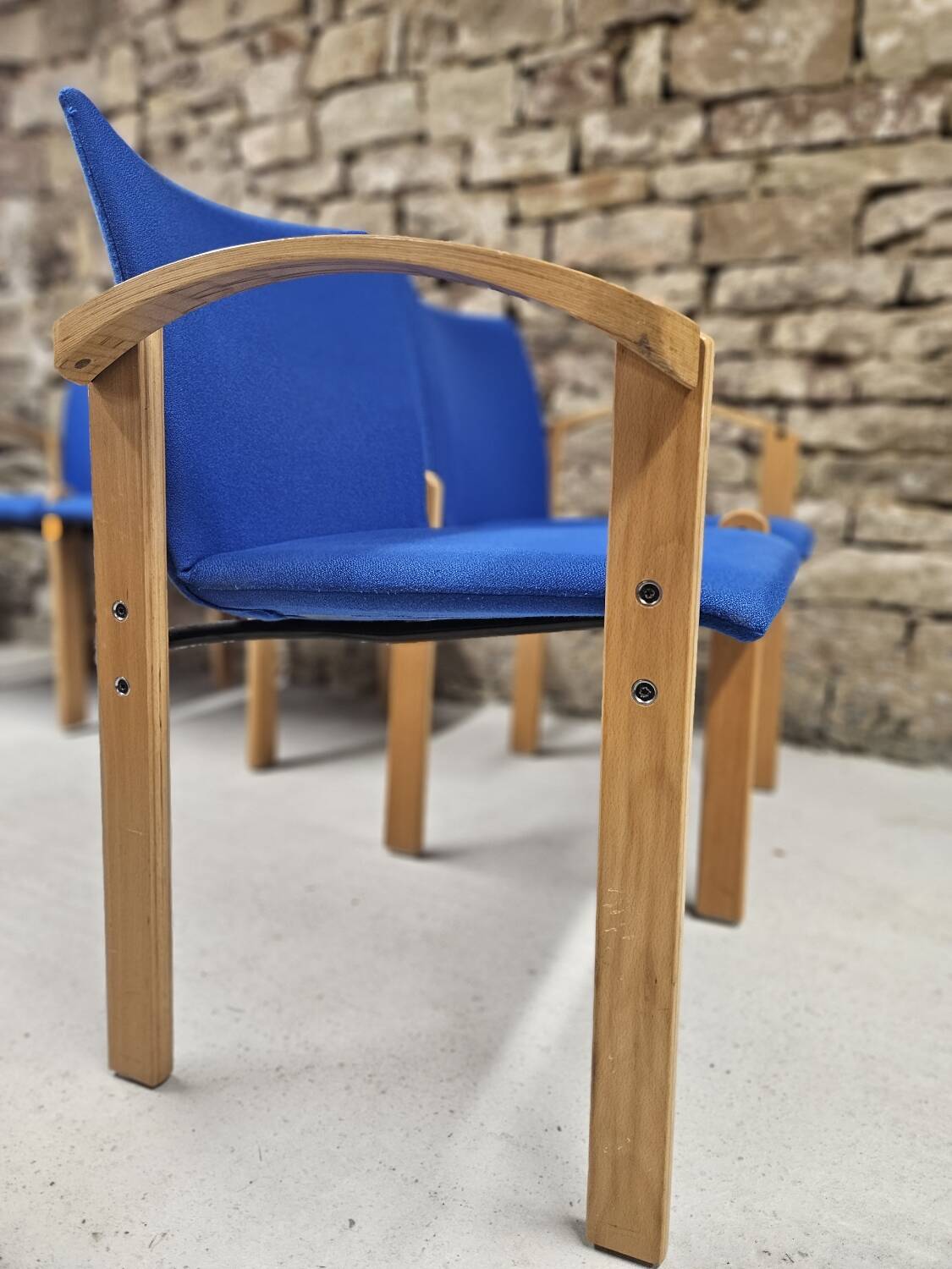 Set of 2 waiting room benches 1980/90