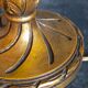 Pied de lampe bois tourné sculpté patiné ancien
