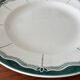 Round plate Digoin Sarreguemines Pascal green – vintage serving plate