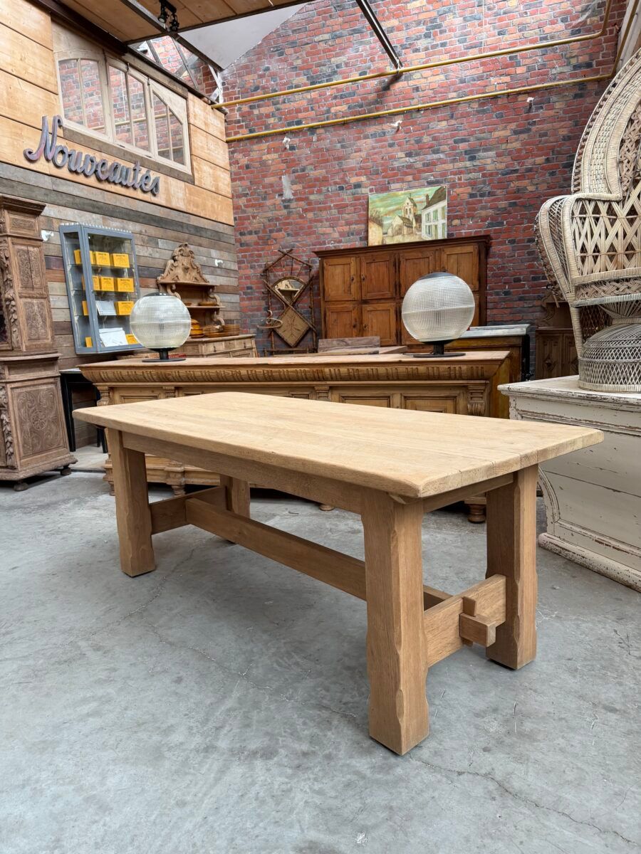 Solid oak farmhouse table