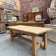 Solid oak farmhouse table