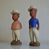 Couple of settlers African statuettes