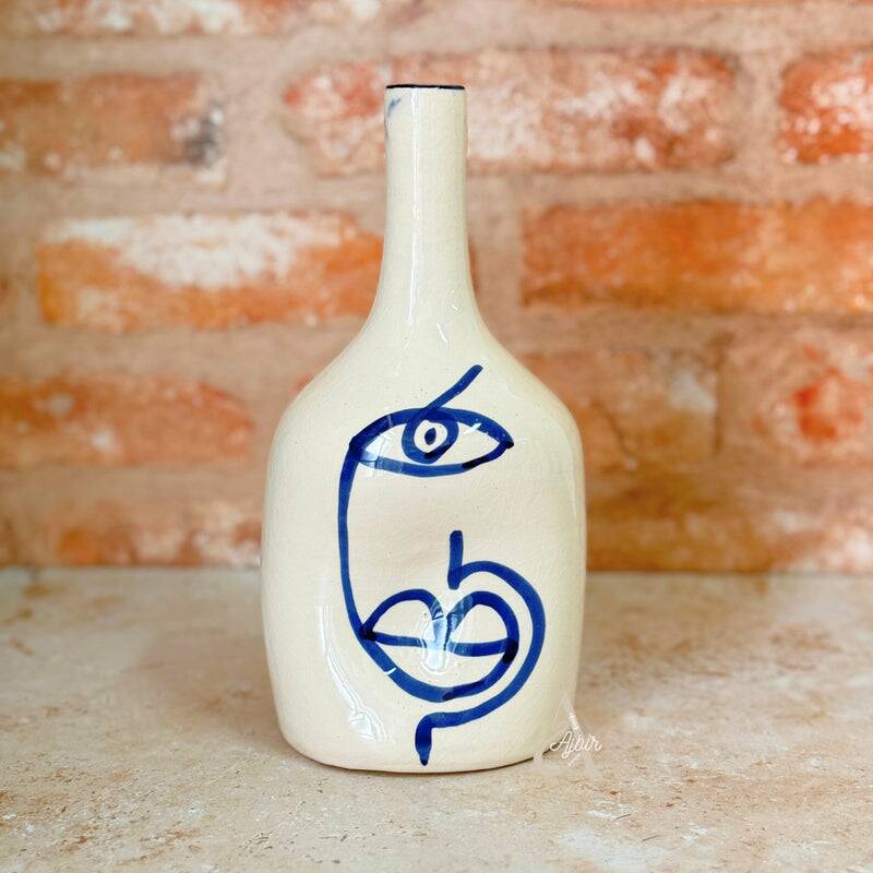 Ceramic bottle vase