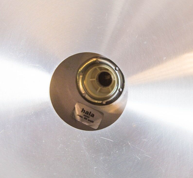 Classic UFO ceiling lamp in vintage brushed aluminum Hala Zeist