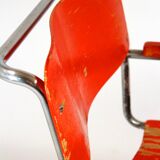 Bauhaus FN 74 Cantilever Chair in Plywood and Chrome by H.J. Hagemann, 1930s