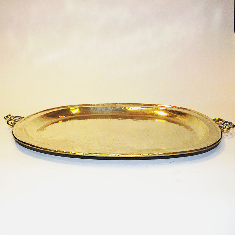Brass tray with handles by Erickson 1930s Sweden