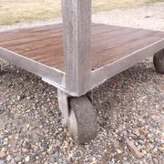 Table industrielle fer et bois
