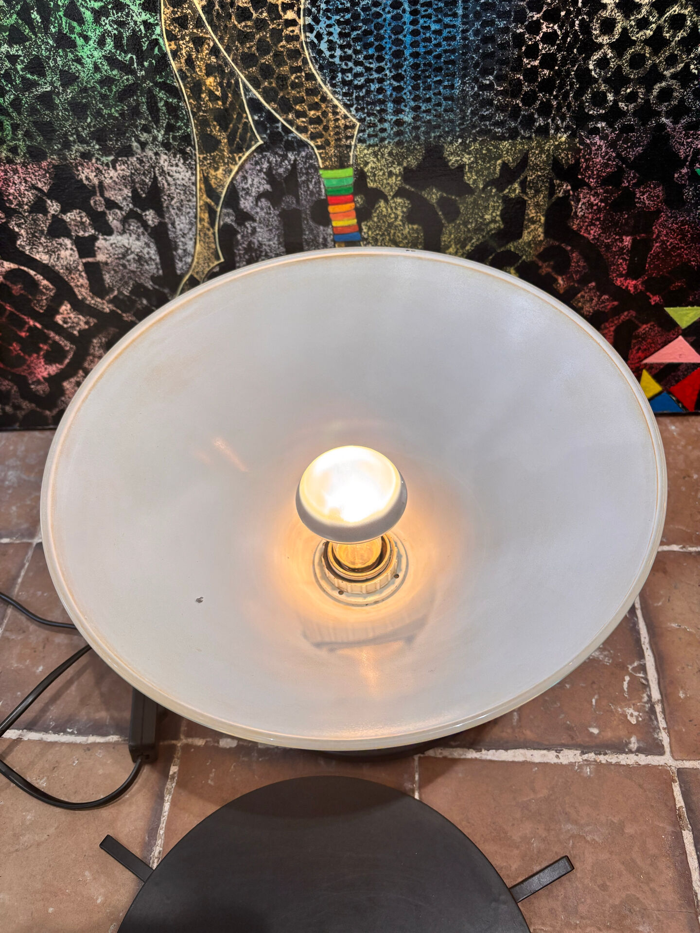 Postmodern table lamp. Optelma / Mangia style.