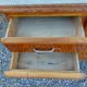 Mado buffet, asymmetrical doors, metal, floral top, vintage