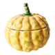 Sarreguemines majolica pumpkin jam pot 1930