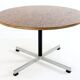 Round copper dining table