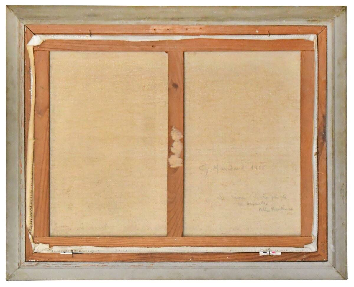 G. MARCHAND (20th century) Oil on canvas "Mediterranean Landscape"