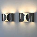 2 "Foglio" wall lights by Tobia & Afra Scarpa for Flos, 1960s.