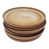 Assiettes plates à bord droit