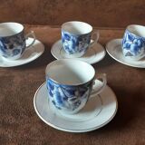 Lot de 4 tasses  et soucoupes Romania