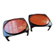 pair of Japanese lacquer trays "Ozen" 19th century/Meiji
