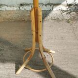 Rattan coat rack