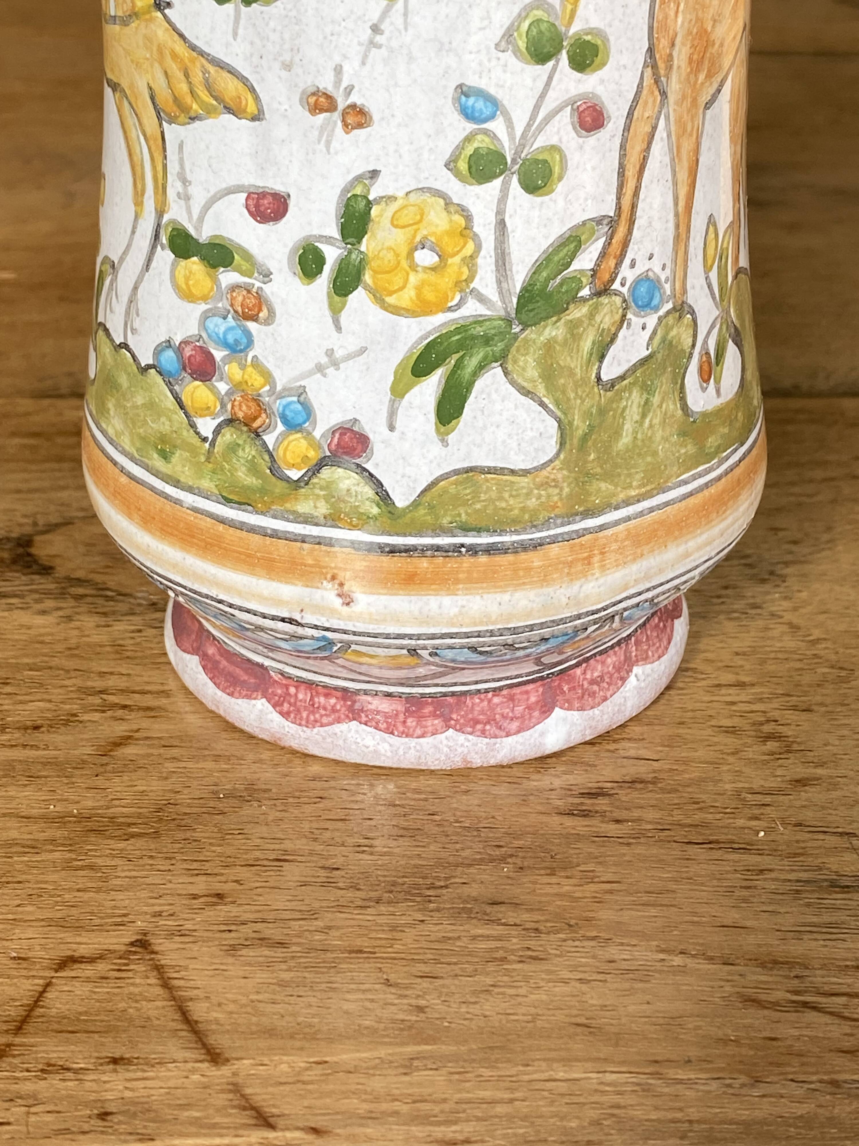 Old Portuguese ceramic apothecary jar