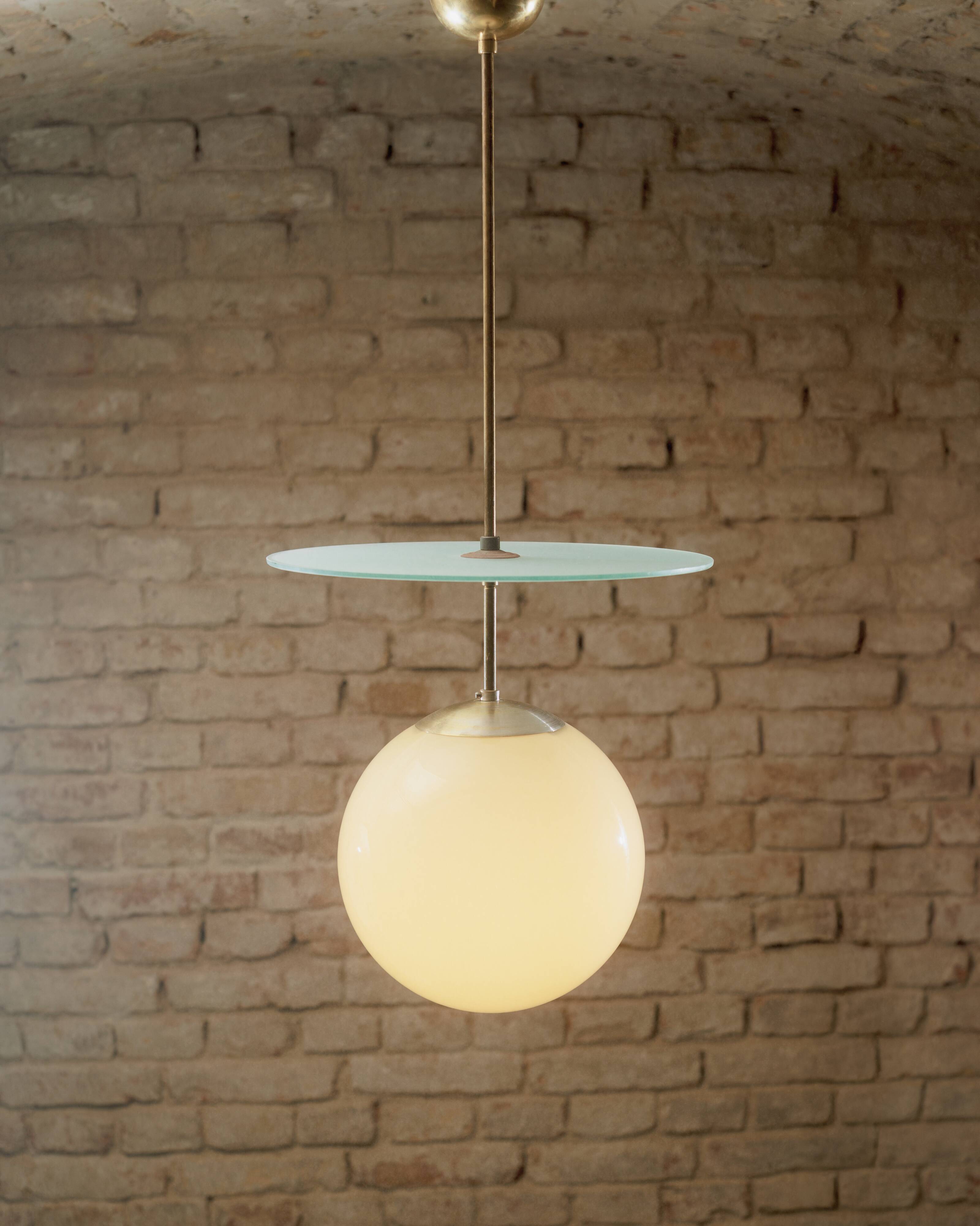 Pendant Light by Paavo Tynell for Taito, 1930s