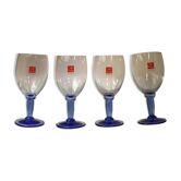 Blue-footed glasses "Made in Italy" Bormiolli Rocco