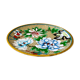 Cloisonne plate, vintage enamel plate