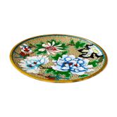 Assiette cloisonnée, émail vintage