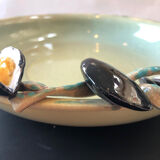 Paris ceramic dish with slip decoration, by Suzy Coste