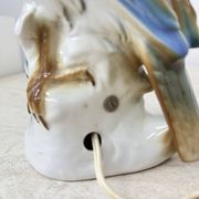 Lampe à parfum vintage en porcelaine oiseau, années 1950