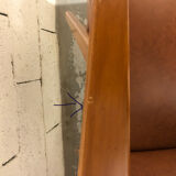 Pair of armchairs Scandinavian design feet compass vintage period 1960s