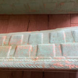 2 water green stone planters, 1950s-60s