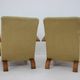 1940s Pair of Art Deco Armchairs in Walnut, Czechoslovakia