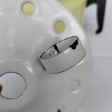 Yellow enamelled milk kettle