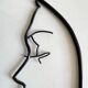 Vintage modernist wall decoration image of Saint.