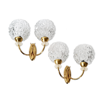 Pair of vintage 1950 wall lamps