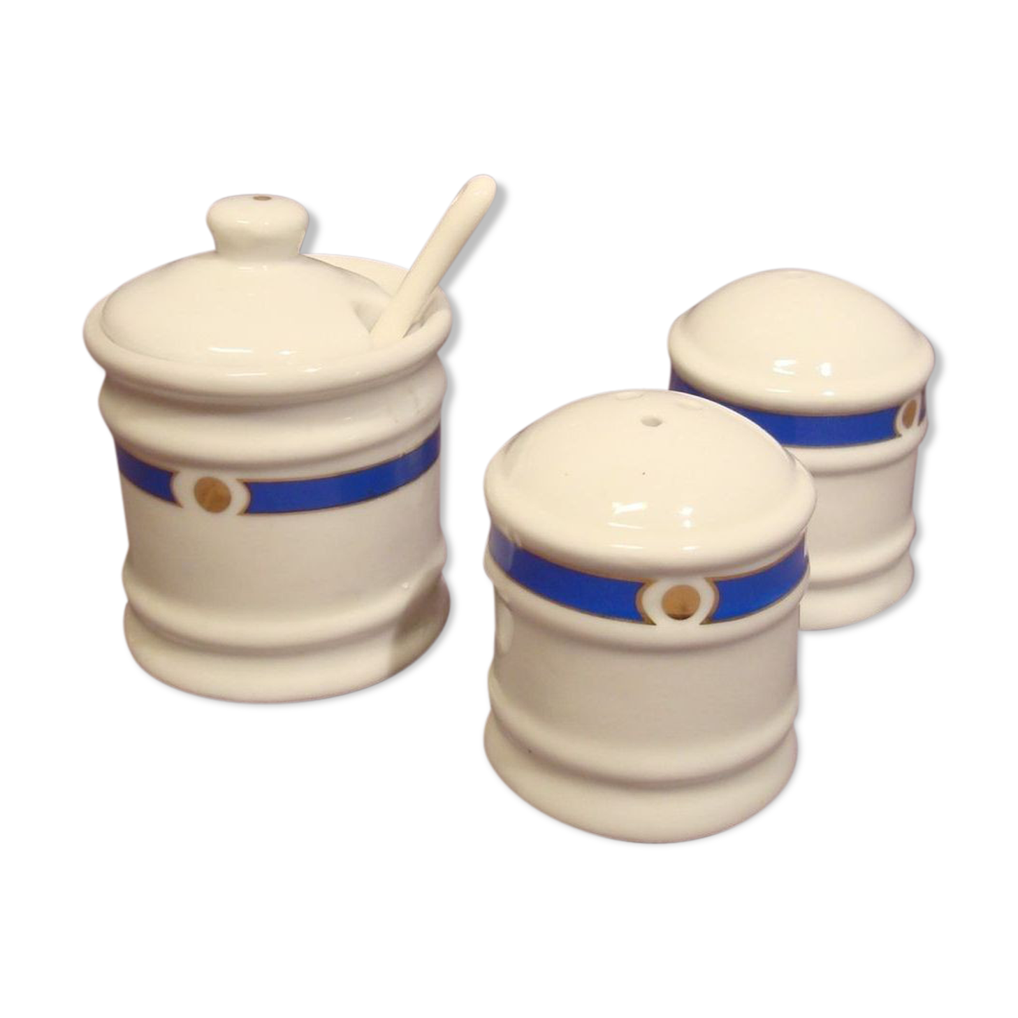 Salt and pepper salt shaker Porcelain Limoges Philippe deshoulieres