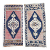 2 tapis turcs vintage faits main